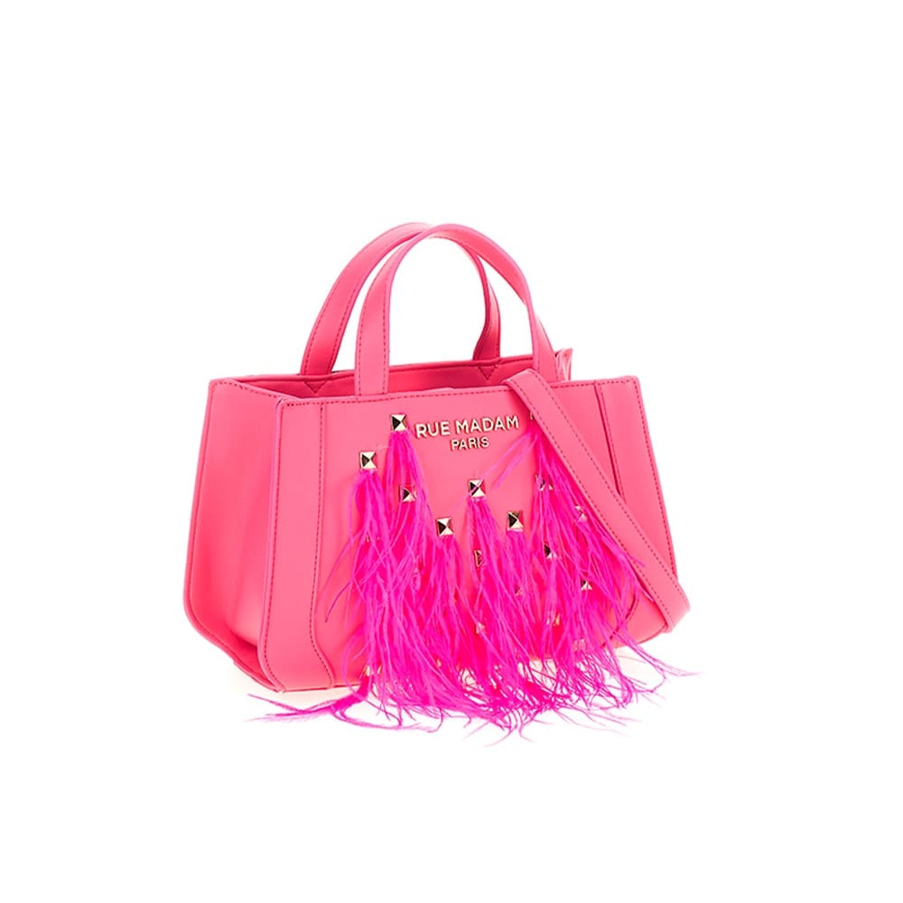 Bolso Tote Fuxia Flecos Rue Madam - Exclusivo y Moderno foto 2