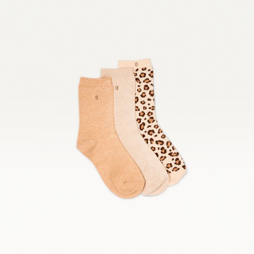 Calcetines Mujer M.Moustache - Pack de 3 Diseños con Estilo Leopardo foto 2