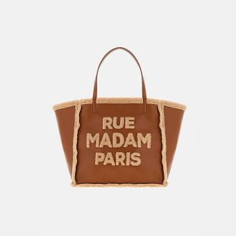 Bolso Shopper Marrón Borreguillo Rue Madam Paris Vermont