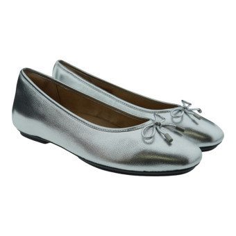 Bailarinas Plateadas Piel FitFlop W Delicato Bow