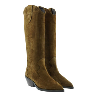 Bota Campera Cuero Alpe Tacón Cubano 525311