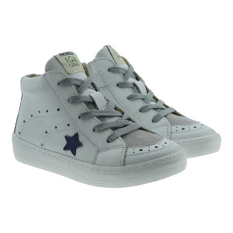 Botas Piel Blancas Sport Primigi Estrella 6935111