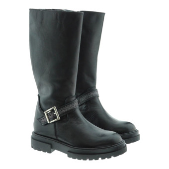 Botas Negras Niña Hebilla Carrile C5301