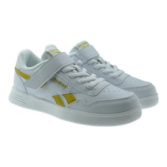 Deportivas Blancas y Doradas niña Reebok Court Advance