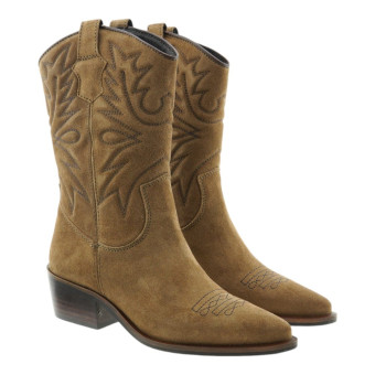 Botas Cowboy Mujer Piel Cómodas Vexed Deka Taupe