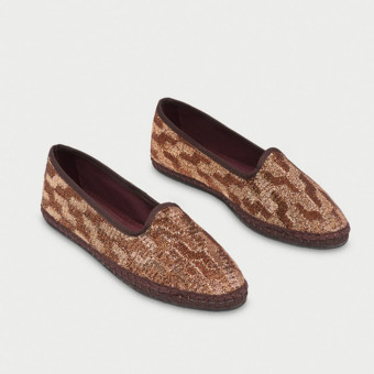 Slipper Mujer Flabelus Bronce Lurex Winston