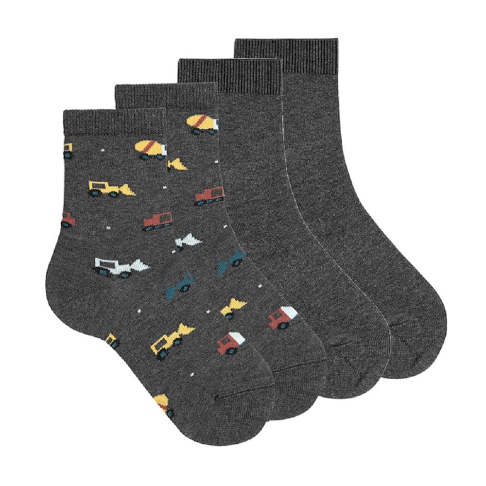 Pack Calcetines Condor Niño Estampado Camiones 20383/4