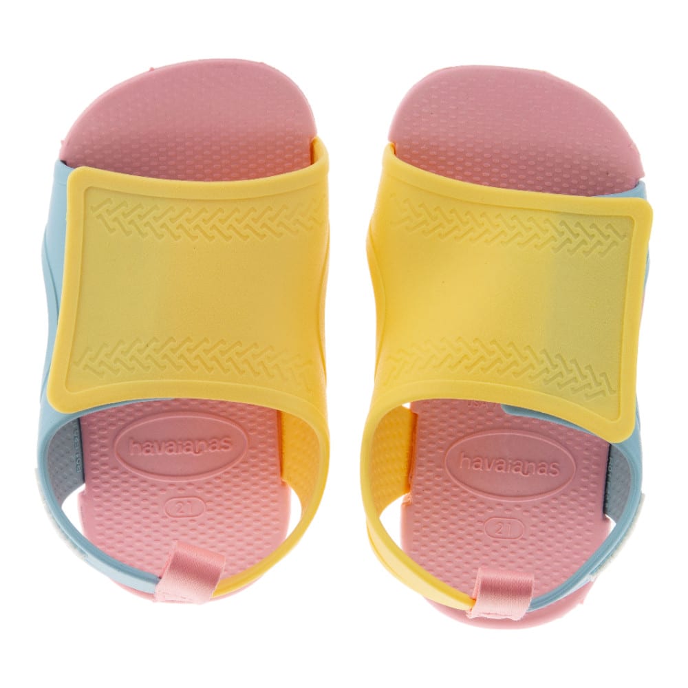 Chanclas Niña Havaianas Multi Amarillo y Rosa foto 2