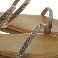 Sandalias romanas camel strass Caryatis 6060 foto 5