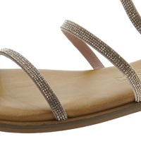 Sandalias romanas camel strass Caryatis 6060 foto 7