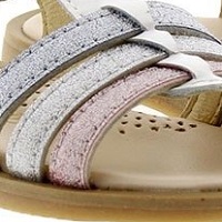 Sandalias metalizadas multicolor Clarys 6125 foto 5