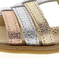 Sandalias metalizadas multicolor Clarys 6125 foto 6