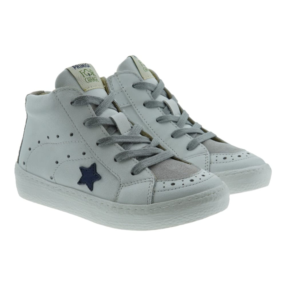 Botas Piel Blancas Sport Primigi Estrella 6935111