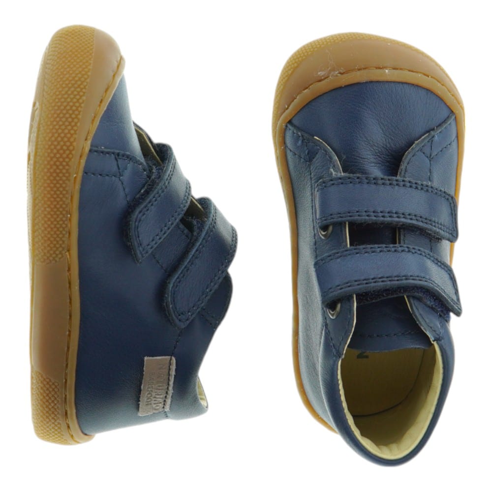 Zapatillas Barefoot Bebé Naturino en Cuero Azul y Taupe | Primeros Pasos foto 2