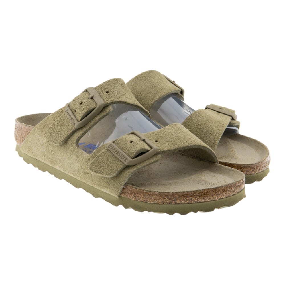 Sandalias Birkenstock Arizona Suede Kaki Unisex