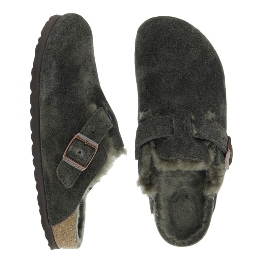 Zuecos Mujer y Hombre Birkenstock Boston Shearling Marrón | Carrile foto 2