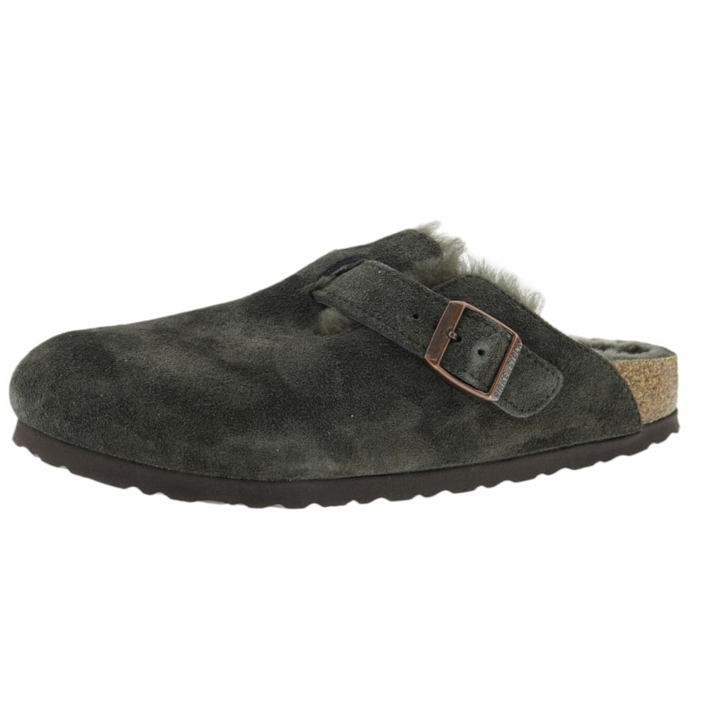 Zuecos Mujer y Hombre Birkenstock Boston Shearling Marrón | Carrile foto 3