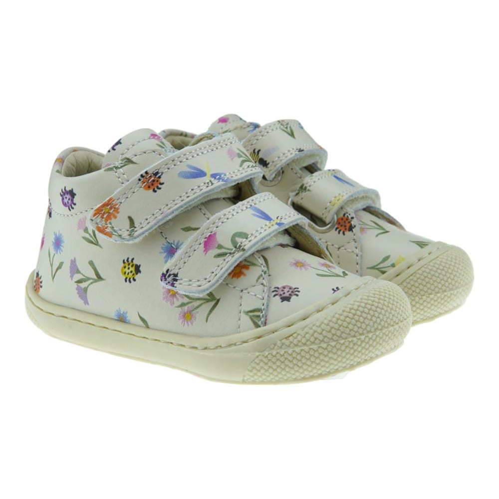 Zapatillas piel estampados doble velcro Naturino Cocoon VL