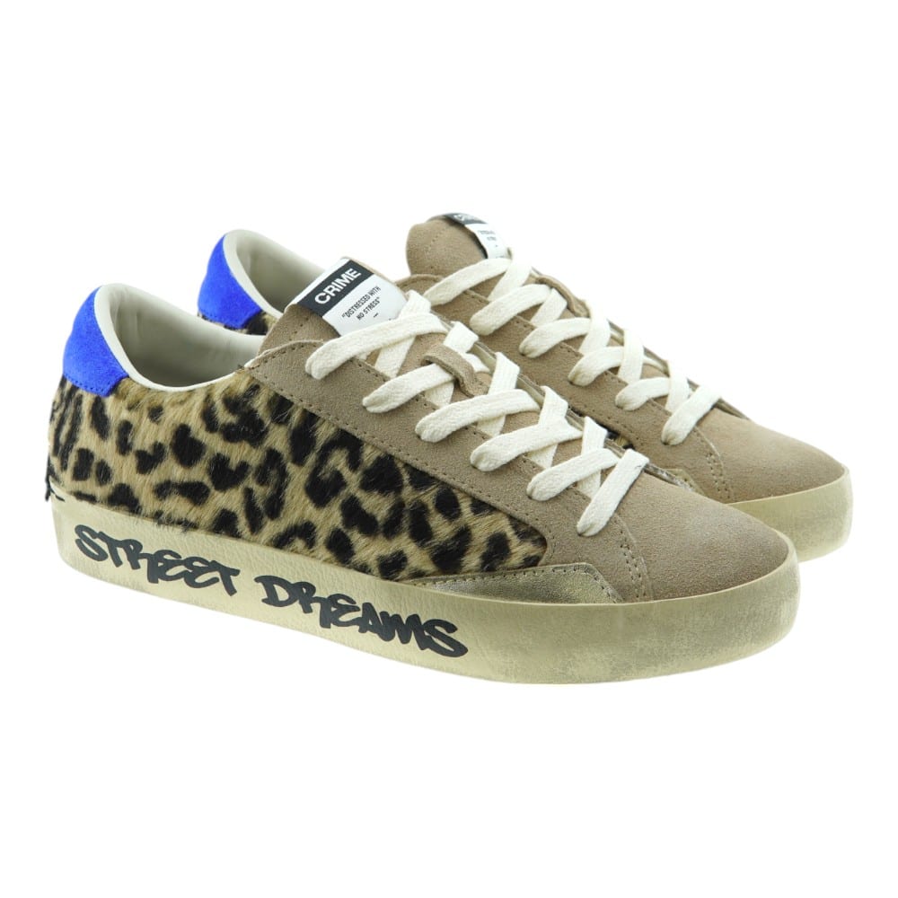 Zapatillas Crime London Leopardo Distressed