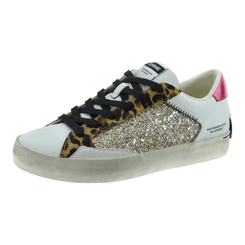 Zapatillas Crime London para Mujer con Glitter y Leopardo | Carrile foto 3