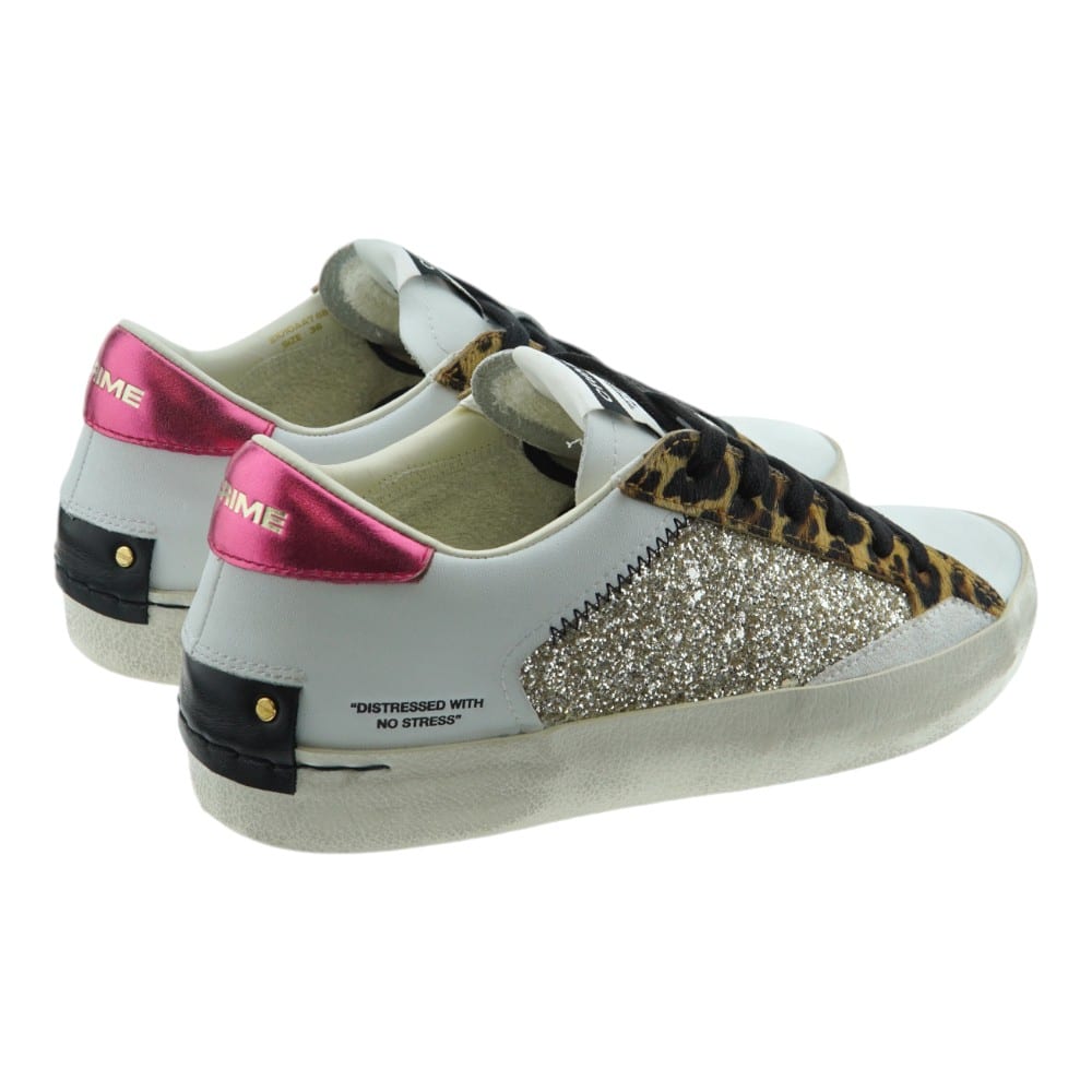 Zapatillas Crime London para Mujer con Glitter y Leopardo | Carrile foto 4