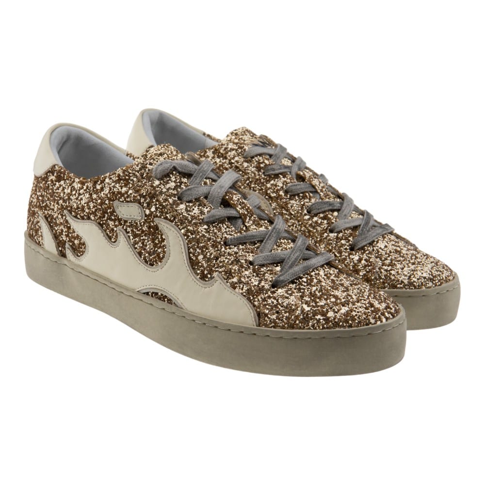 Zapatillas Gamin Doradas Bibilou Glitter 050016GM