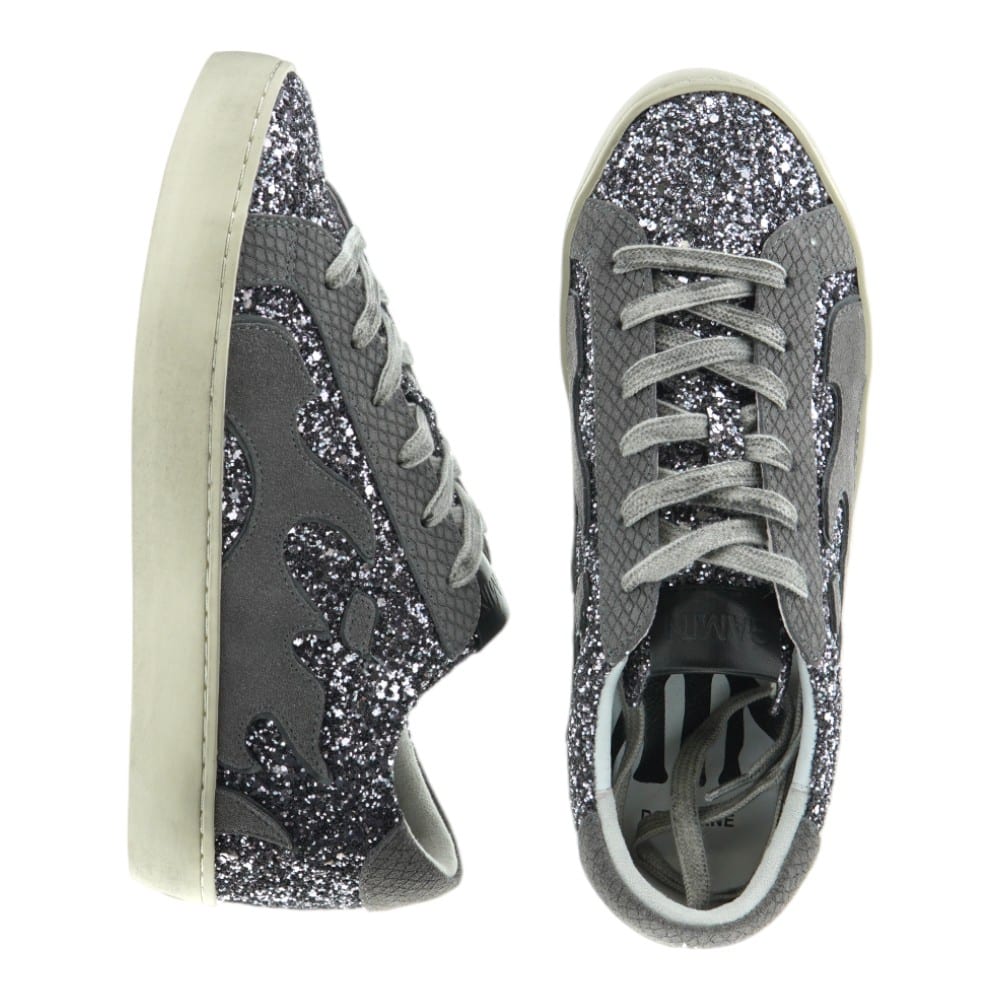 Compra Zapatillas Gamin Glitter Acero Bibilou para Mujer - Estilo y Confort foto 2