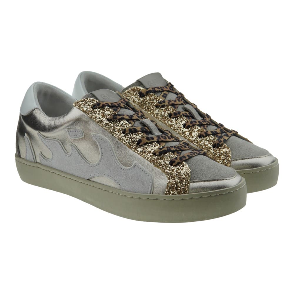 Zapatillas Gamin Bibilou Cobre y Animal Print 190064GM