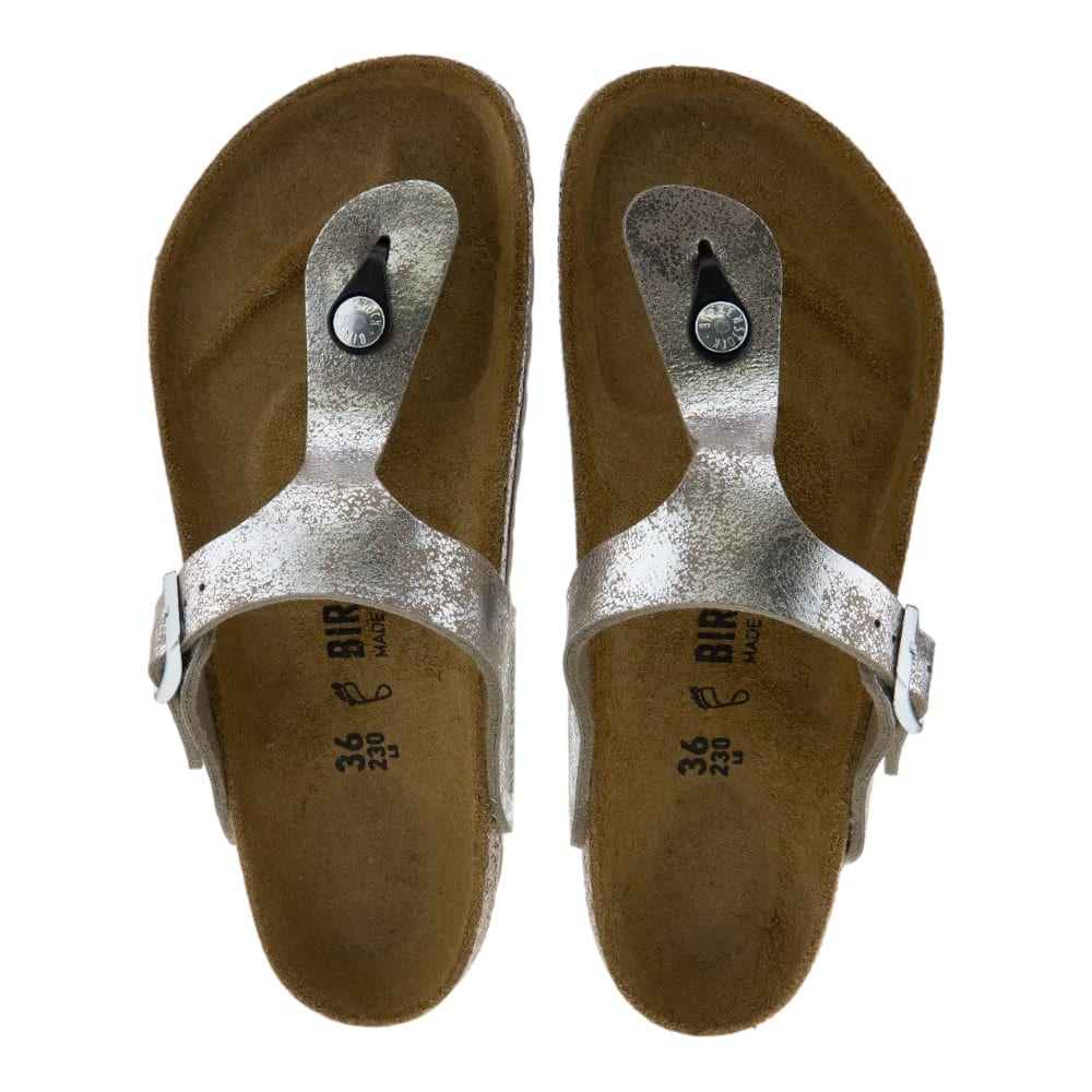 Sandalias Birkenstock Gizeh Plata Brillante para Mujer | Carrile foto 2