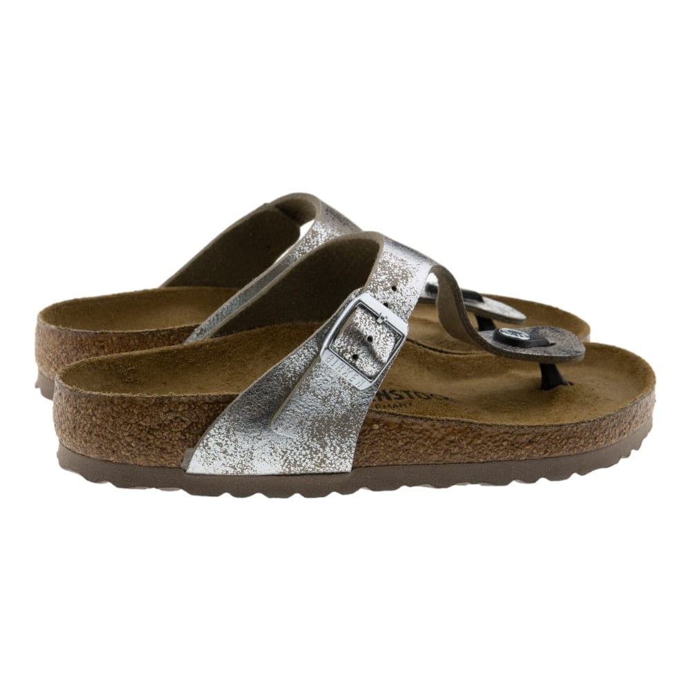 Sandalias Birkenstock Gizeh Plata Brillante para Mujer | Carrile foto 4