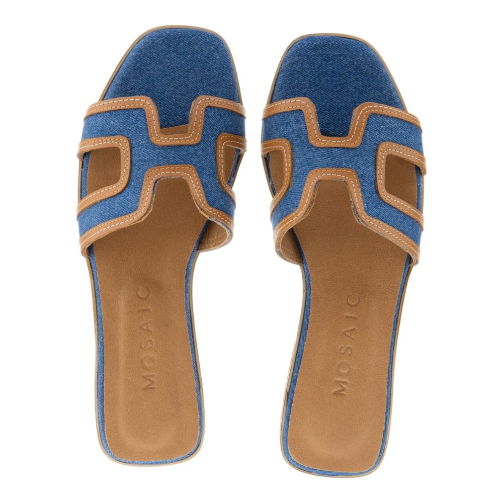 Sandalias Planas Mosaic en Denim - Estilo y Confort | Carrile.es foto 2