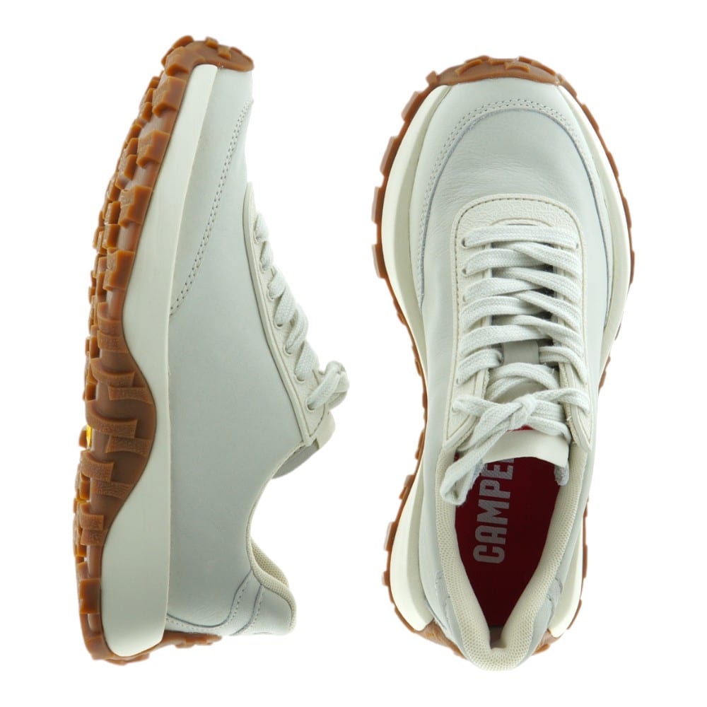 Sneakers mujer Camper beige con suela dentada para un estilo casual y cómodo foto 2