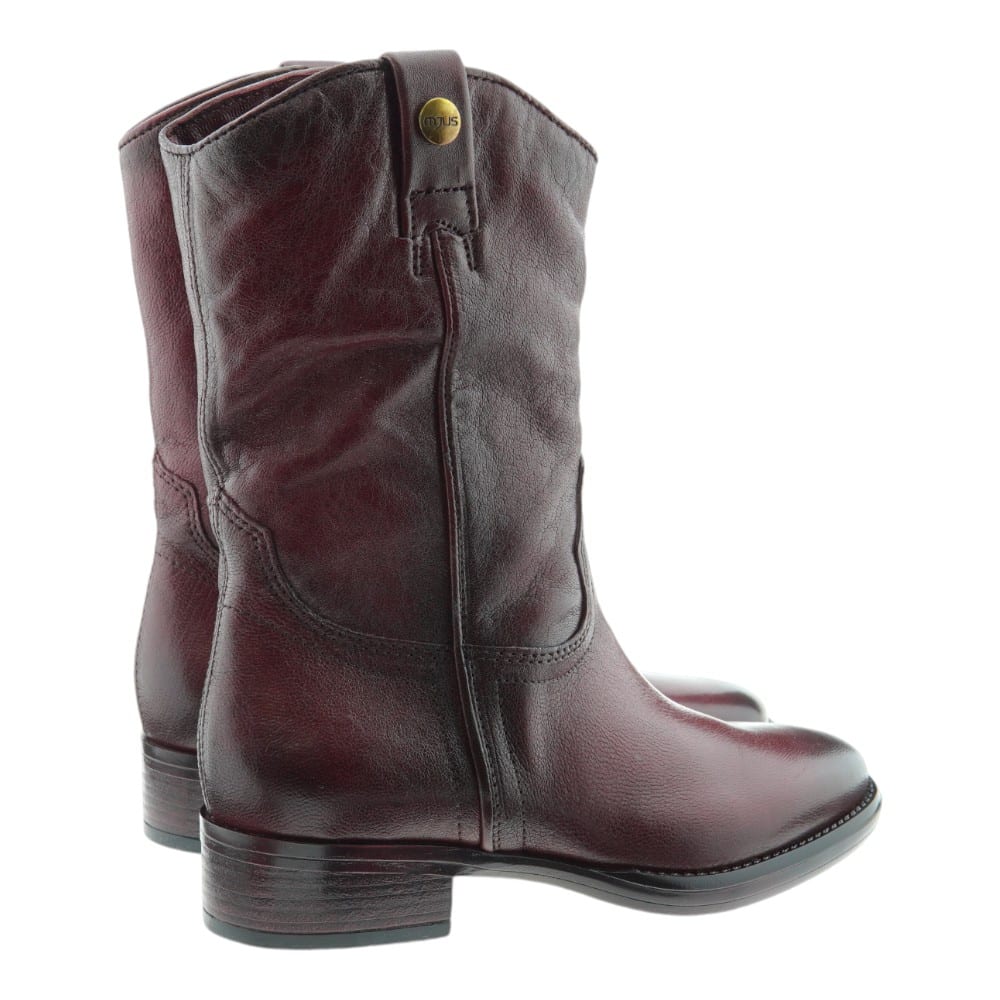 Botas Camperas Mjus Burdeos - Elegancia Rústica para Mujer foto 4