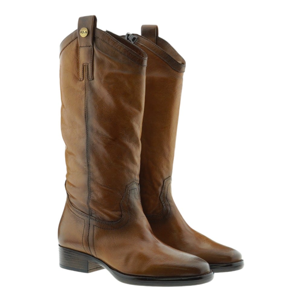 Botas Cowboy Mujer Piel Cómodas Mjus L46302 Cuero