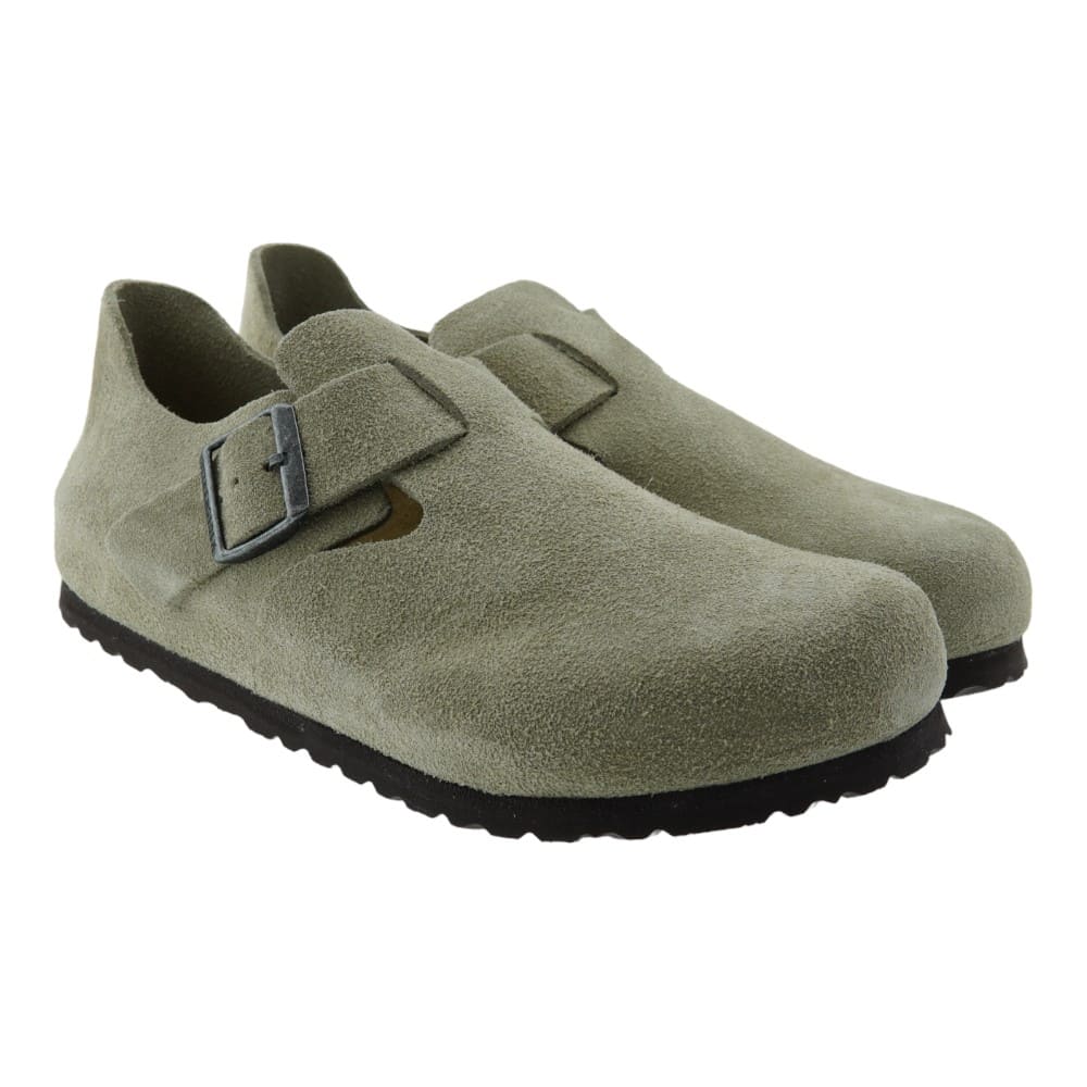 Zuecos Piel Hombre Ante Taupe Birkenstock London 