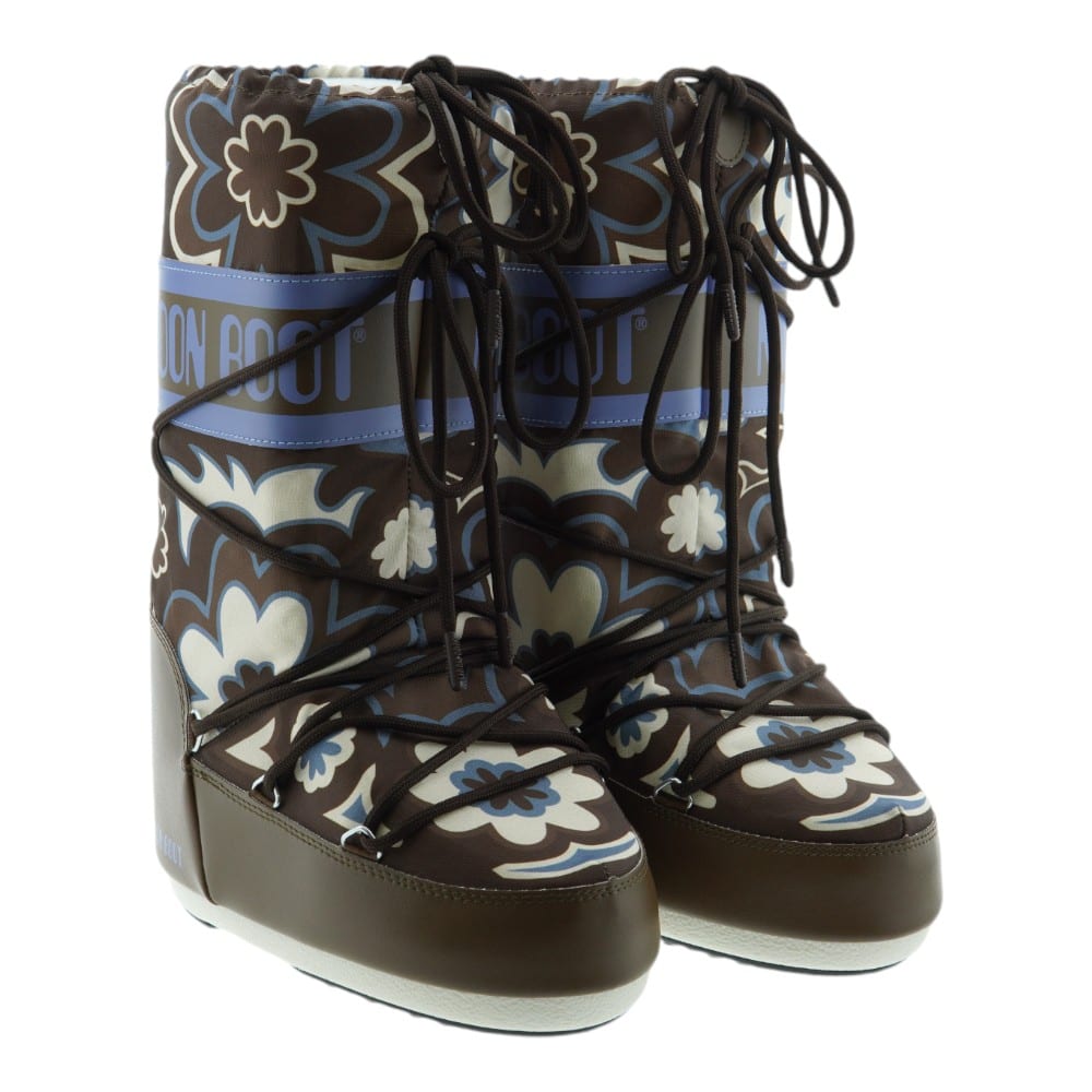 Botas de Nieve Moon Boot Icon Flower Kaki