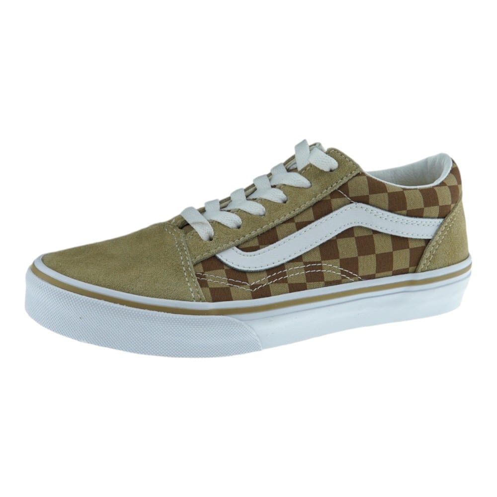 Zapatillas Vans Old Skool Checkerboard Beige para Niño | Carrilé foto 3