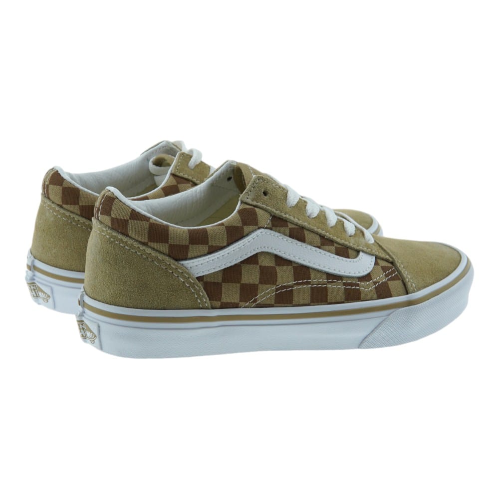 Zapatillas Vans Old Skool Checkerboard Beige para Niño | Carrilé foto 4