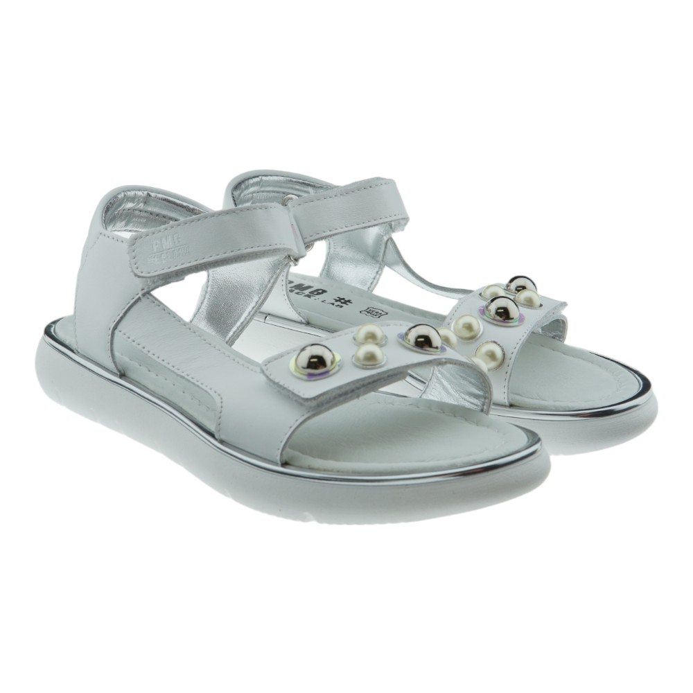 Sandalias Blancas Primigi Detalles Decorativos Niña PIL 59349