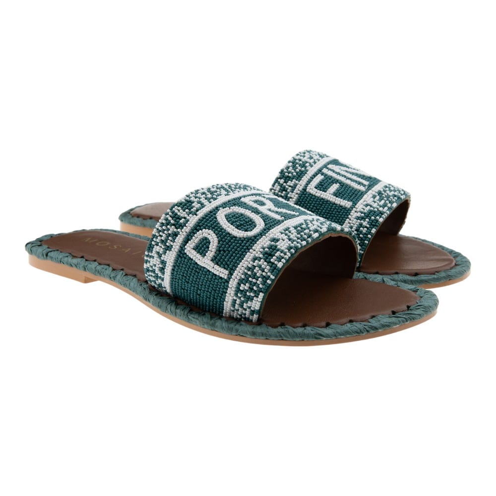 Sandalias Planas Mosaic Portofino Verde