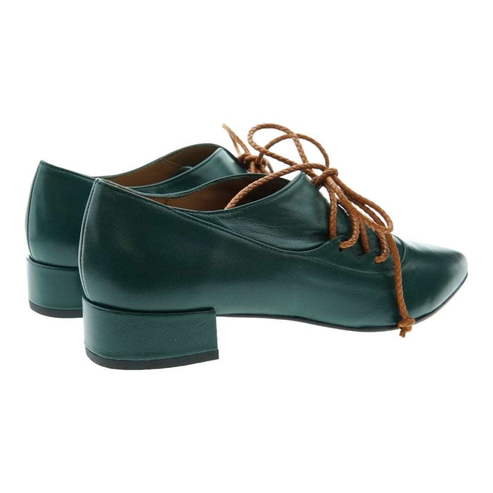 Blucher Mujer Go Woman en Piel Verde | Elegancia y Comodidad foto 4