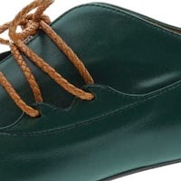 Blucher Mujer Go Woman en Piel Verde | Elegancia y Comodidad foto 5