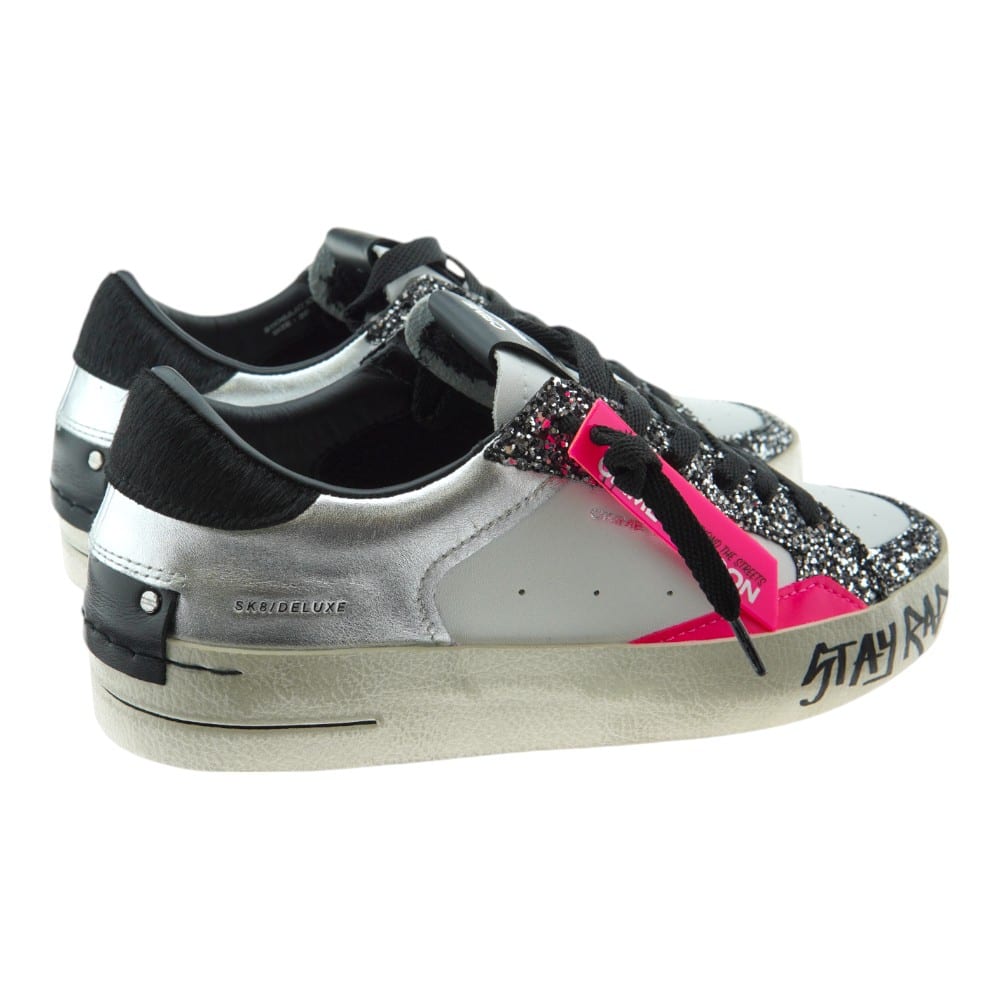 Zapatillas Crime London Stay Rad con Glitter y Detalle Rosa | Carrile foto 4