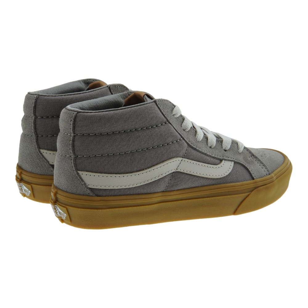 Botas Vans Sk8-Mid - Color Gris con Suela de Goma | Carrile foto 4