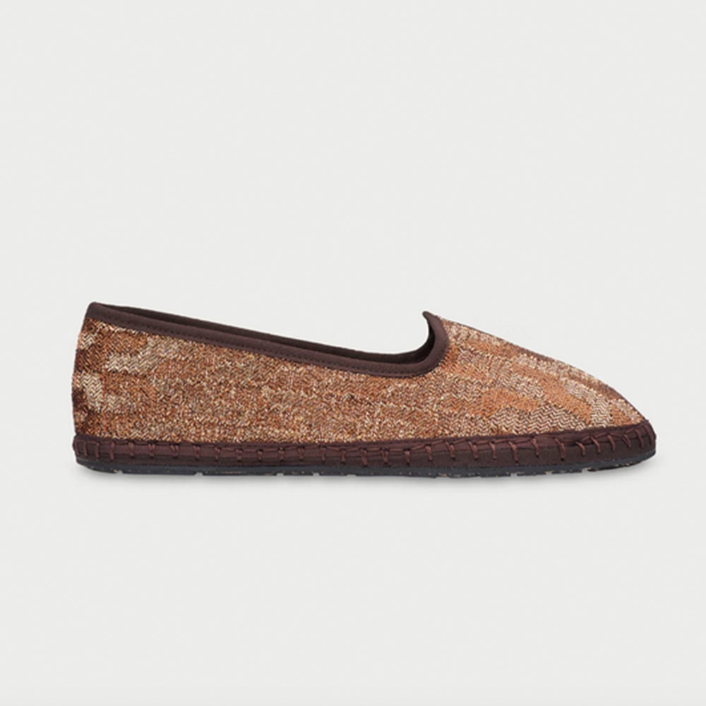 Slipper Mujer Flabelus Lúrex Bronce - Cómodas y Sostenibles | Carrilé foto 2