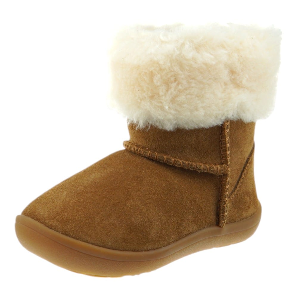 Botas Ugg para niña y bebé con borreguillo color cuero | Carrile foto 3