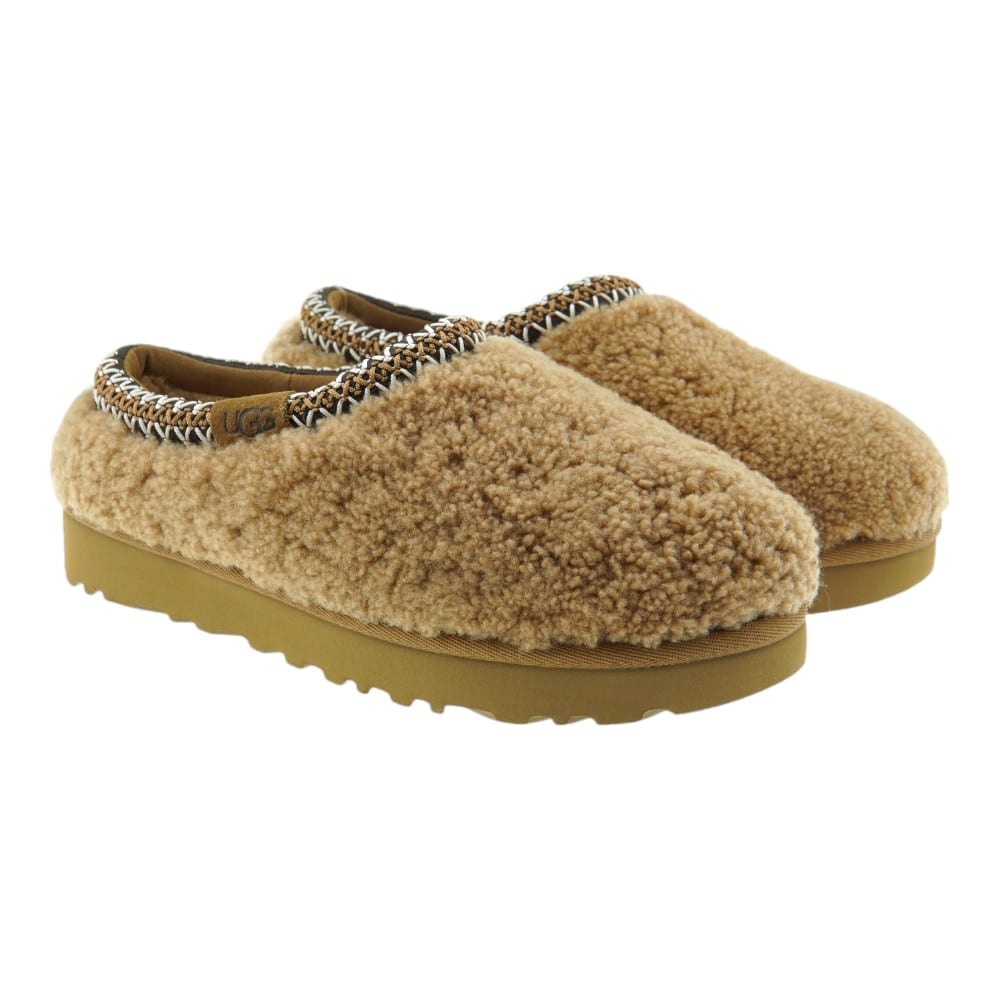 Zuecos Borreguillo Ugg Mujer Tasman Maxi Curly Cuero